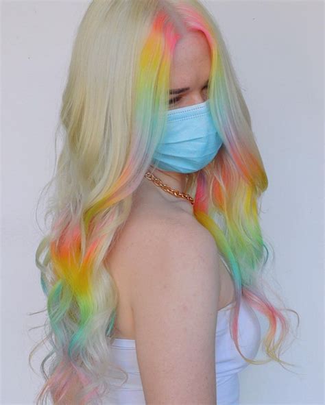 17 Best Rainbow Hair Color Ideas To Try In 2021 Glamour