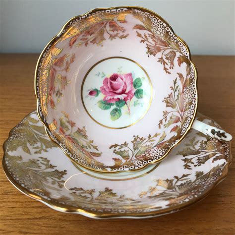 Paragon Double Warrant Vintage Teacup And Saucer Pink Rose Etsy
