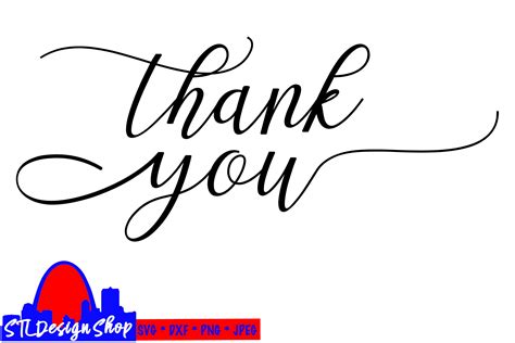 Thank You Svg Dxf Png Jpeg Wedding Birthday Thank You Cards 555521
