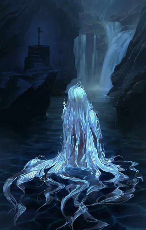 Water Spirit By Houvv On Deviantart Dark Fantasy Art Fantasy Art