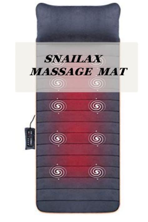 snailax massage mat with 10 vibrating motors and 4 therapy heating pad full body massager
