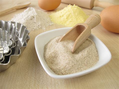 Ground Flea Seed Shells Buckwheat Flour And Corn Flour Royalty Free