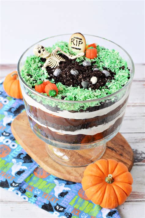 Halloween Graveyard Dessert Trifle Recipe The Rebel Chick