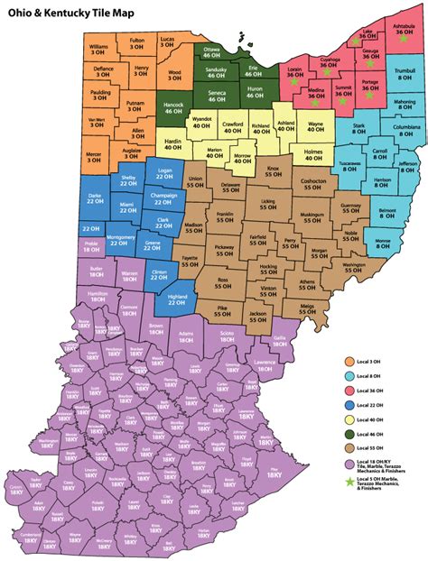 Map Of Ohio And Kentucky Map Vectorcampus Map