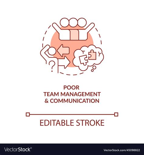 Poor Team Management And Communication Terracotta Vector Image