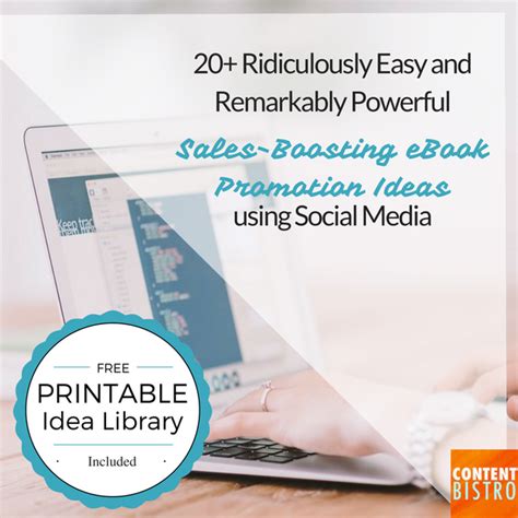 20 Ebook Promotion Ideas Using Social Media Free Printable Included