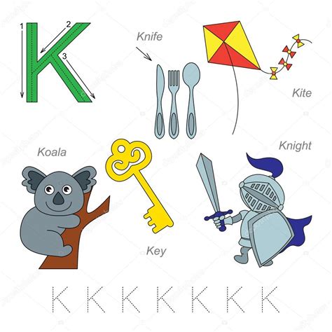 Pictures For Letter K ⬇ Vector Image By © Annamikhailova Vector