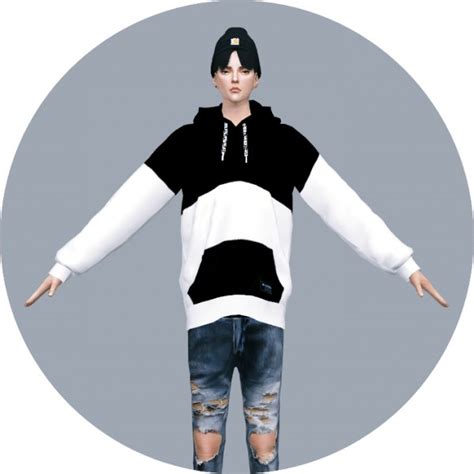 Sims4 Marigold Male Hoodie Sims 4 Downloads