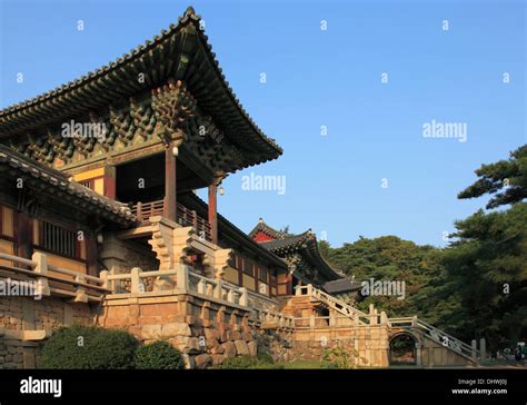 South Korea Gyeongju Bulguk Sa Buddhist Temple Stock Photo Alamy