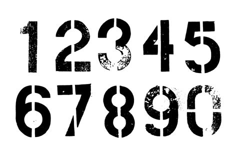 Numbers Stencil Free Stencil Gallery