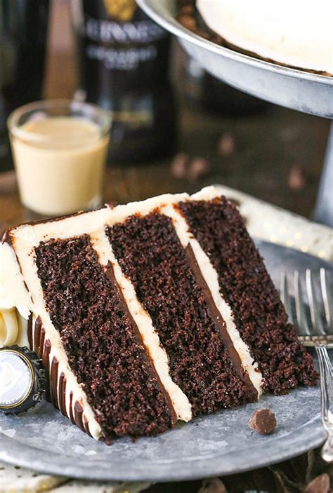 Moist Guinness Chocolate Cake With Baileys Buttercream Frosting