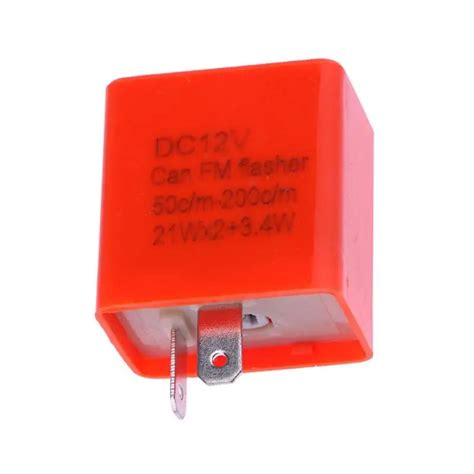 12V 2 Pin Adjustable Frequency LED Flasher Relay Turn Signal Indicator