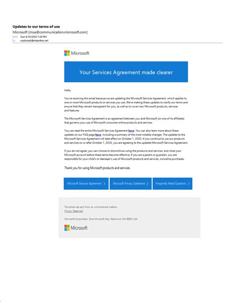 Re Microsoft Service Agreement Legit Or Scam Microsoft Community