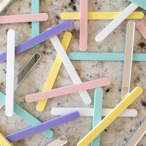 Pastel Cakesicle Sticks Set Of 6 Assorted Colours Acrylic Cake Etsy