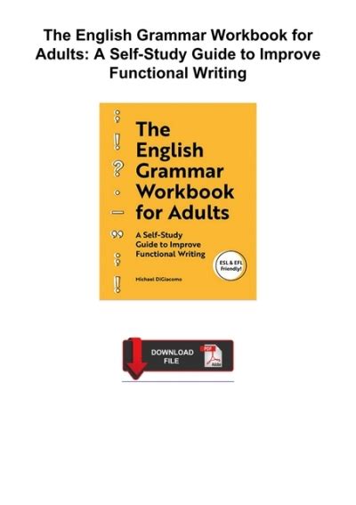 Pdfbook The English Grammar Workbook For Adults A Self Study Guide To