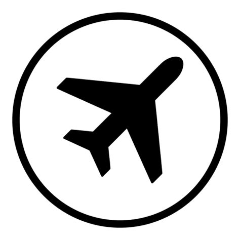 Avião Redondo Aeroporto ícone Baixar Pngsvg Transparente
