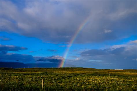 Free Images Rainbow Sky Cloud Natural Landscape Grassland
