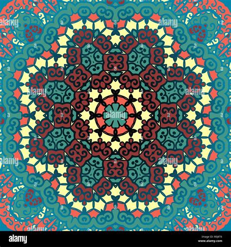 Green Mandala Vintage Vector Art Stock Vector Image And Art Alamy