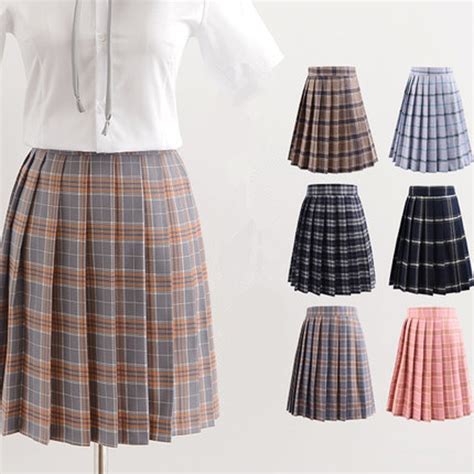 Treeandsea Jsk Women Pleated Skirt School Students Chorus Skirts Uniform