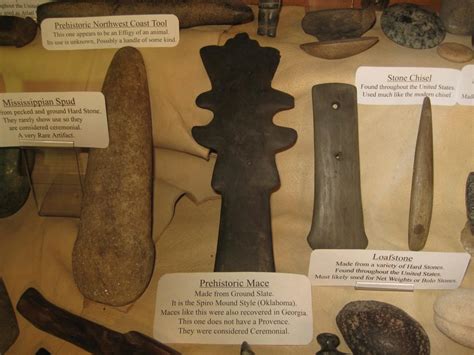 Prehistoric Indian Stone Artifacts Stones And Bones Traveling Museum