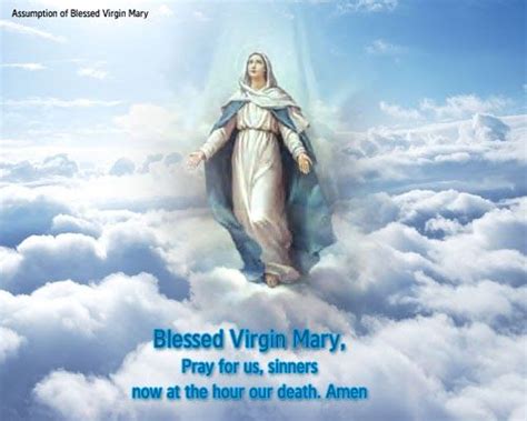 The Assumption Of Blessed Virgin Mary Blessed Virgin Mary Blessed