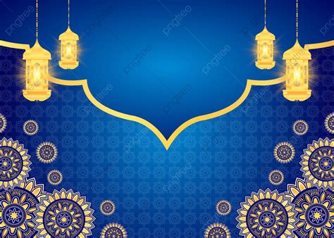 Background Latar Belakang Islam Biru Untuk Ramadhan Dan Idul Fitri