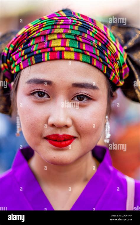 A Young Woman From The Shan Or Tai Yai Ethnic Group At The Kakku