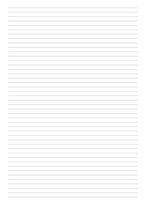 Printable Lined Paper Template Narrow Ruled 14 Inch Pdf Download