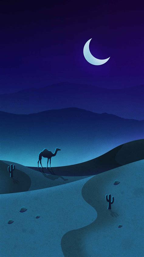Camel Night Desert Iphone Wallpaper Iphone Wallpapers Iphone Wallpapers