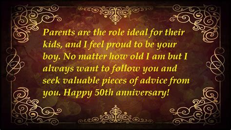 50th Wedding Anniversary Wishes For Parents Vitalcute