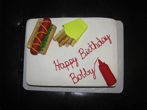 Hot Dog Birthday Cake