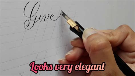 How To Write Modern Pointedpen Calligraphy Pointed Pen Calligraphy