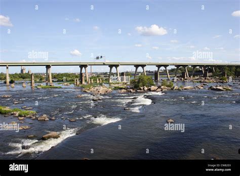 James River Near Historic Browns Island In Richmond Virginiausa