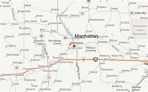 35 Map Of Manhattan Ks Maps Database Source