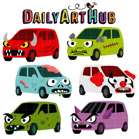 Monster Cars Clip Art Set Daily Art Hub Free Clip Art Everyday