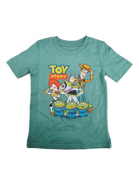 Disney Disney Toy Story Toddler Boys Short Sleeve Green Woody And Buzz