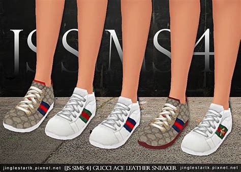 Js Sims 4 Gucci Ace Leather Sneaker Js Sims 痞客邦