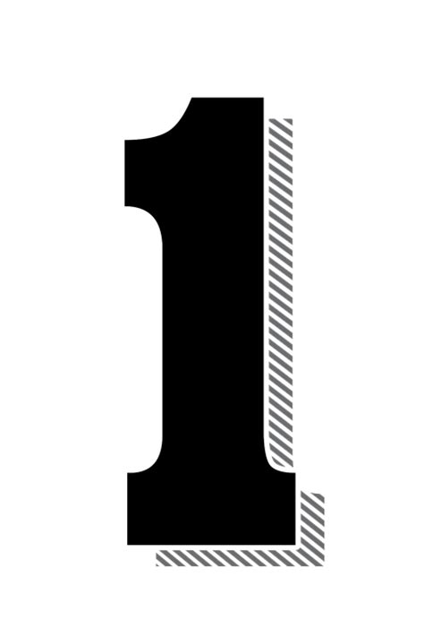 Number One Png Black And White Transparent Number One Black And White