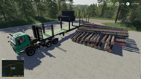 Timber Runner Wide With Autoload Wood V12 Fs19 Fs17
