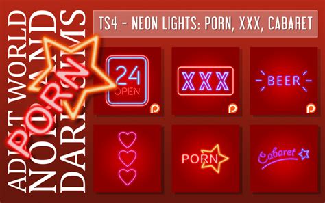 Ts4 Neon Signs For An Adult Store Best Sims Mods