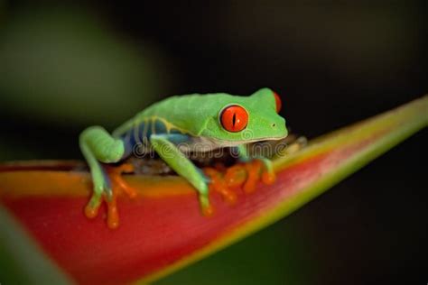 Exotic Animal Red Eyed Tree Frog Agalychnis Callidryas Animal With