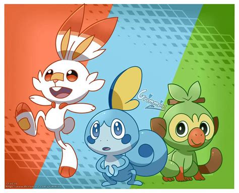 Galar Starters Pokémon Amino