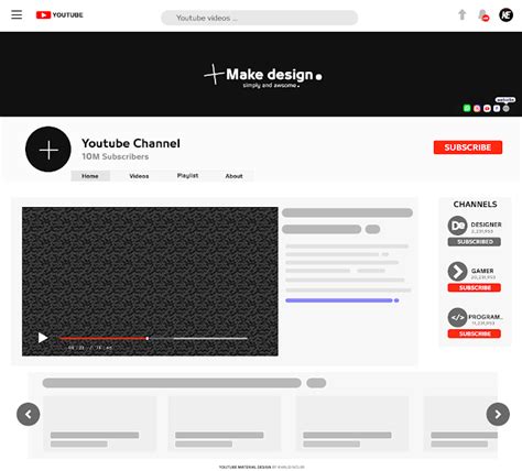 Kawaiiexpla Request Designs Youtube Material Design تصميم ماتريال لليوتيوب