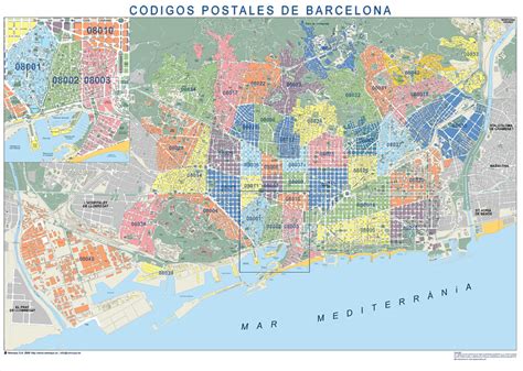 Mapa Codigo Postal Barcelona Mapa Europa