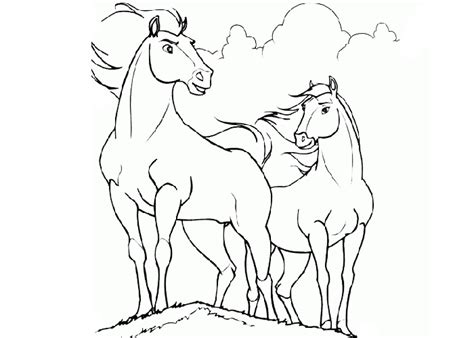 Cartoon Horse Coloring Pages - Cartoon Coloring Pages