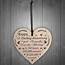 Handmade Wood Heart Plaque 1st Wedding Anniversary Gift For Her