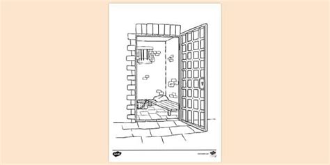 FREE Jail Colouring Page Colouring Sheets Twinkl Resources