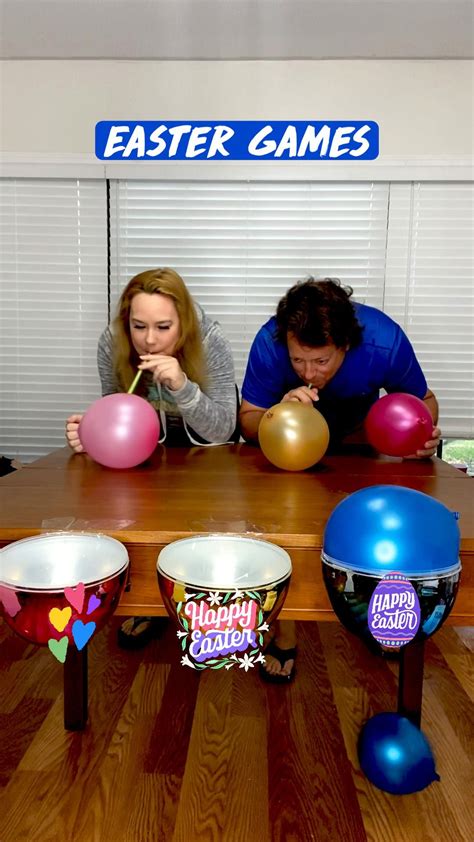 Easter Games Balloon Blow To Easter Eggs Artofit