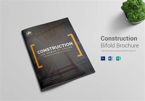 Construction Company Brochure Template Brochure Templates Free Download