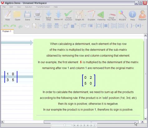 The determinant of a square matrix m is a useful value computed from its inner elements and denoted det thanks to your feedback and relevant comments, dcode has developed the best 'determinant of a matrix' tool, so feel free to write! The determinant of a 2x2 matrix is given by (a*d)-(b*c ...